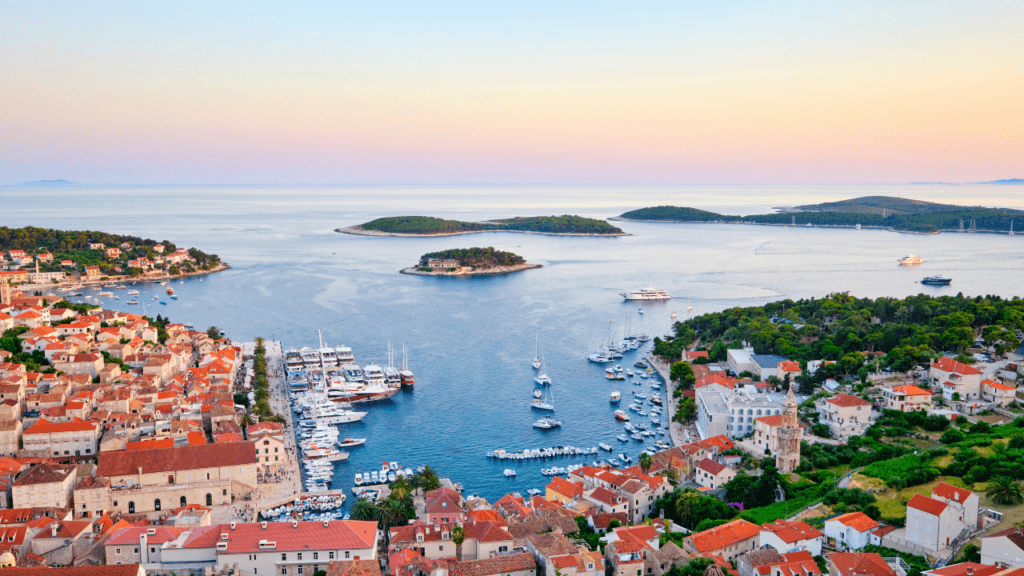 Hvar town on Hvar island, Croatia