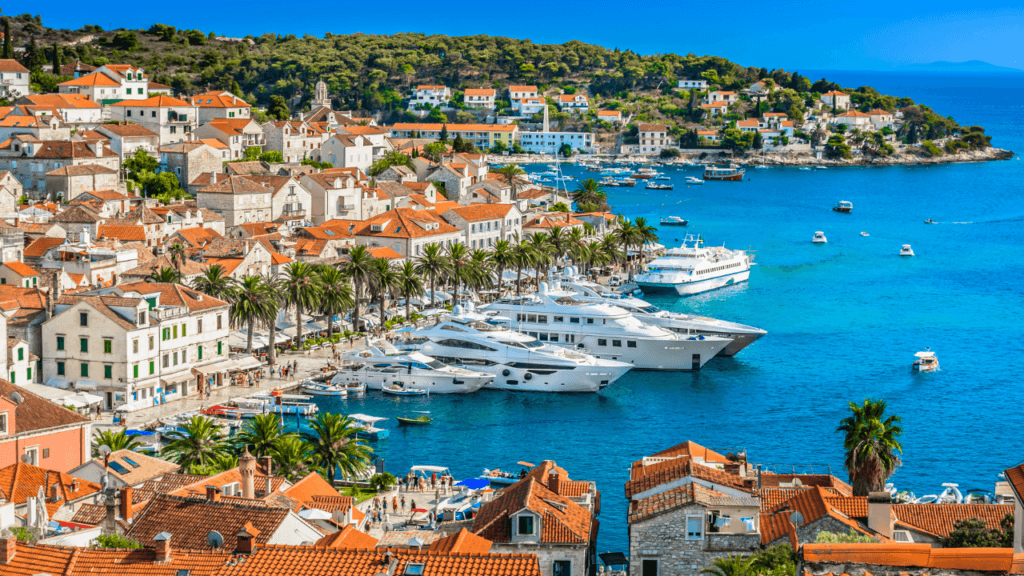Hvar town mediterranean landscape