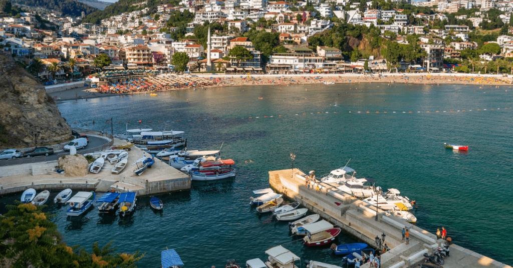 
Small-fishing-boats-marina.-Ulcinj-Montenegro