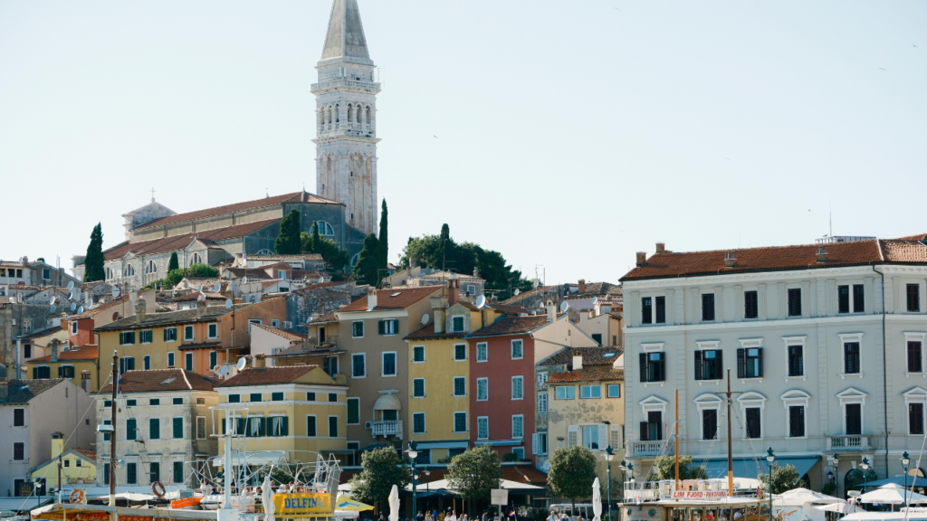 Rovinj-Old-Town-Harbor-with-Saint-Euphemia-Church